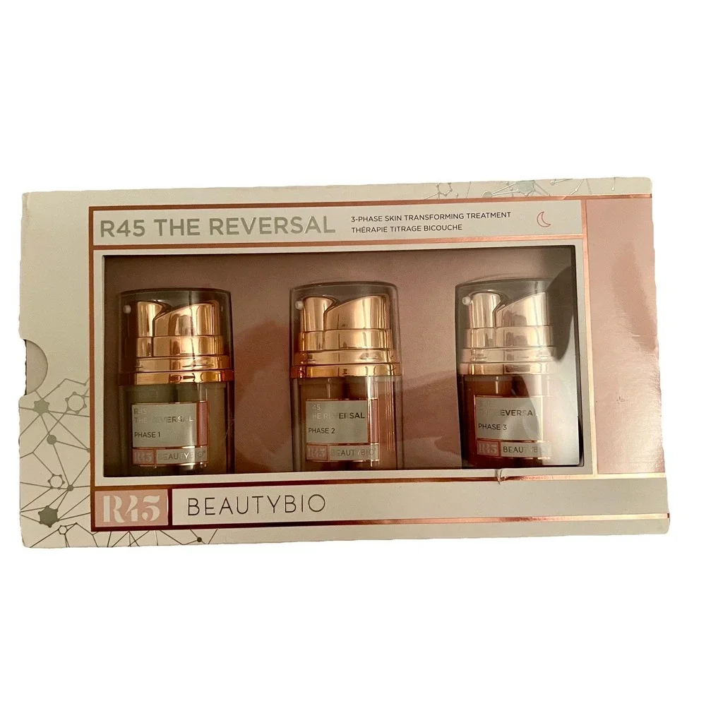 BEAUTY BIO R45 The Reversal 3-Phase Skin Transformation Treatment Set .34oz NIB